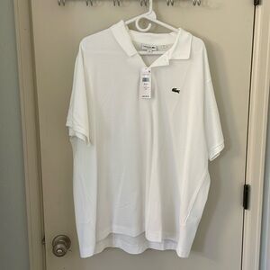 Lacoste classic fit 3XL polo white never worn
